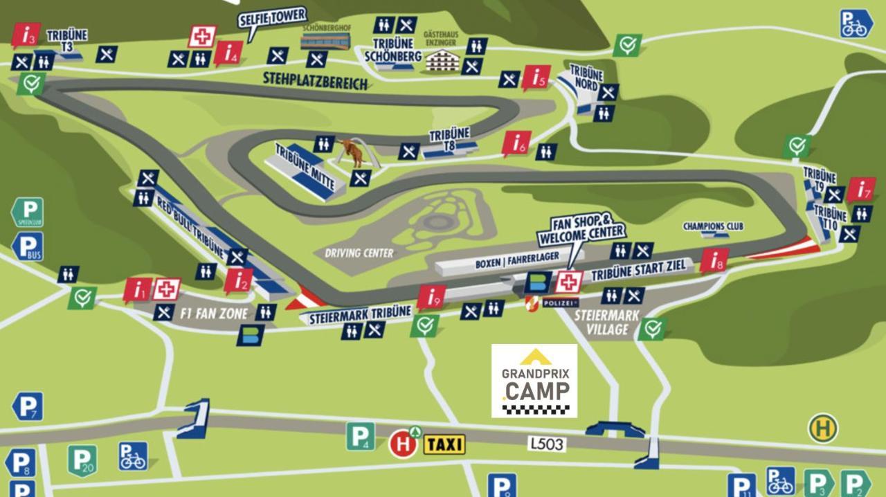 Grandprixcamp, Closest To The Red Bull Ring, Up To 4 Guests In A Tent Spielberg Bei Knittelfeld Zewnętrze zdjęcie